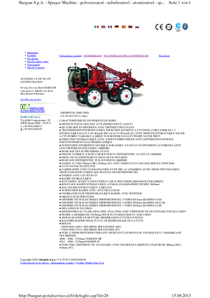 Samohodne poljske prskalice Bargam Grimpeur 2500 MC