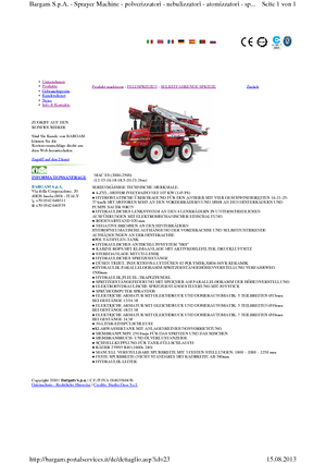 Samohodne poljske prskalice Bargam Mac 2000 ES C