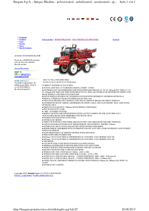 Samohodne poljske prskalice Bargam Mac 4000 XL