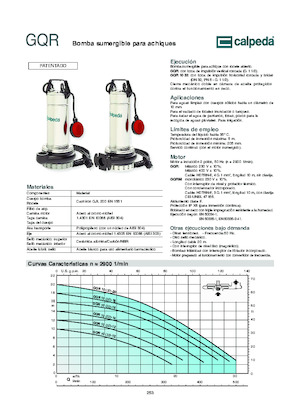 Kanalizacijske pumpe Calpeda GQR 10-16