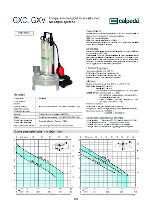 Kanalizacijske pumpe Calpeda GXV 40-9