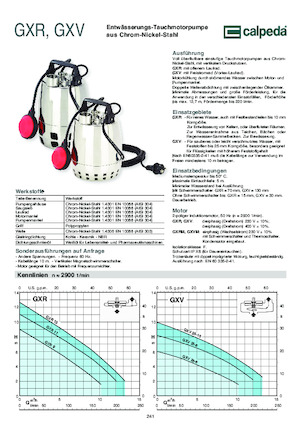 Kanalizacijske pumpe Calpeda GXR 12-18