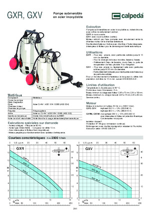 Kanalizacijske pumpe Calpeda GXVM 25-10