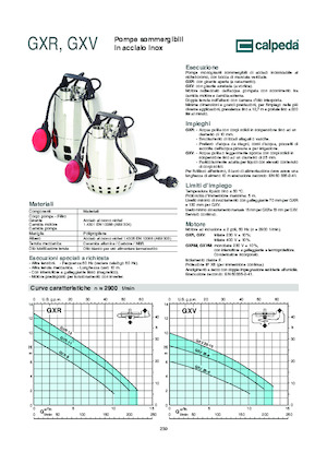 Kanalizacijske pumpe Calpeda GXVM 25-10