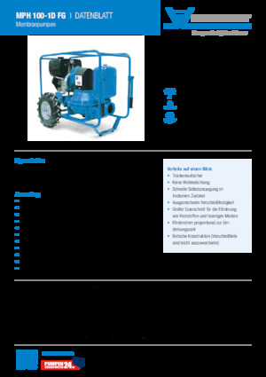 Kanalizacijske pumpe Heide-Pumpen MPH 100-1D FG