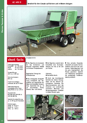 Strojevi za usitnjavanje Jenz AZ 460 D