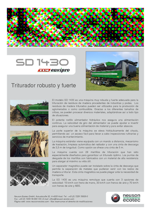 Strojevi za usitnjavanje Neuson-Ecotec SD 1430