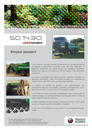 Strojevi za usitnjavanje Neuson-Ecotec SD 1430