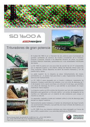 Strojevi za usitnjavanje Neuson-Ecotec SD 1600 A