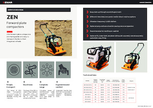 Jednosmjerni vibracioni nabijači ploča Enar ZEN20 CDHV