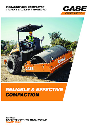 Valjci s jednim bubnjem Case 1107EX