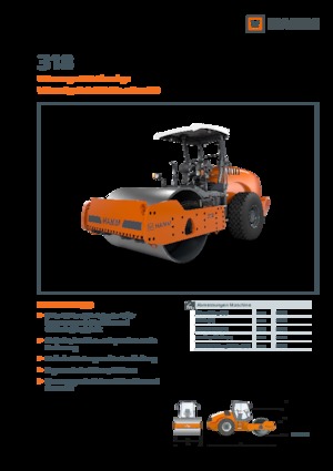 Valjci s jednim bubnjem Hamm 318