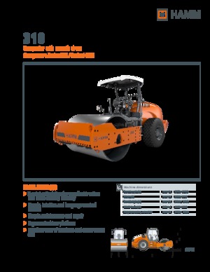 Valjci s jednim bubnjem Hamm 318