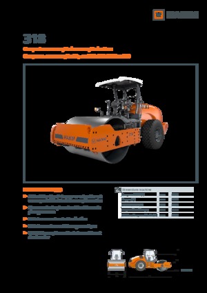 Valjci s jednim bubnjem Hamm 318