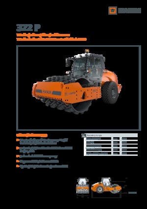 Valjci s jednim bubnjem Hamm 322 P