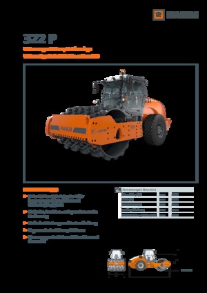 Valjci s jednim bubnjem Hamm 322 P