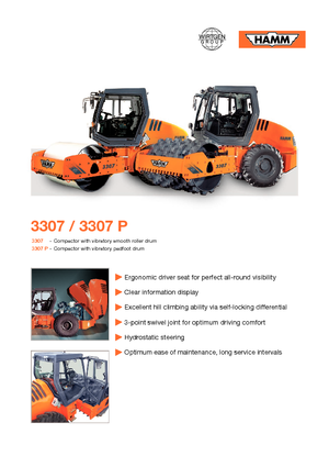 Valjci s jednim bubnjem Hamm 3307