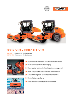 Valjci s jednim bubnjem Hamm 3307 HT-VIO