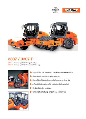 Valjci s jednim bubnjem Hamm 3307 P
