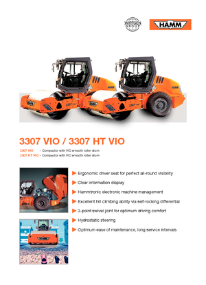 Valjci s jednim bubnjem Hamm 3307 VIO