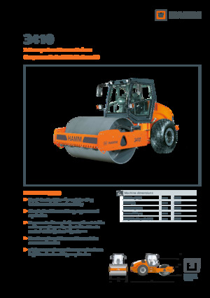 Valjci s jednim bubnjem Hamm 3410