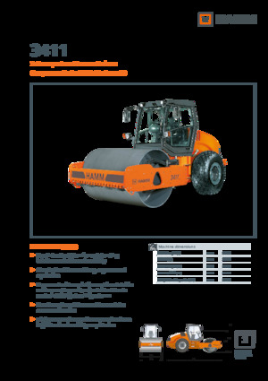 Valjci s jednim bubnjem Hamm 3411