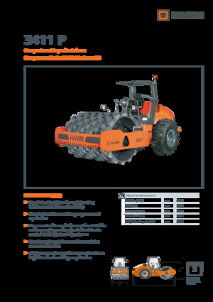 Valjci s jednim bubnjem Hamm 3411 P