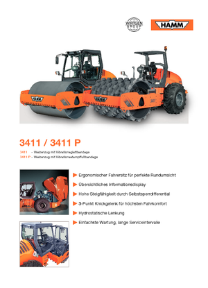 Valjci s jednim bubnjem Hamm 3411 P