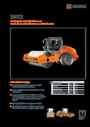 Valjci s jednim bubnjem Hamm 3412