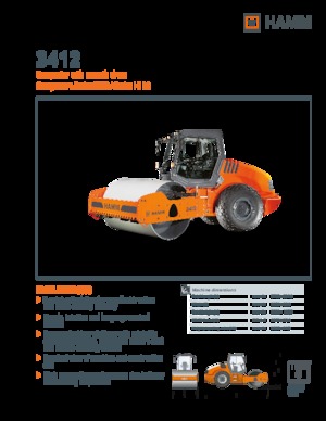 Valjci s jednim bubnjem Hamm 3412