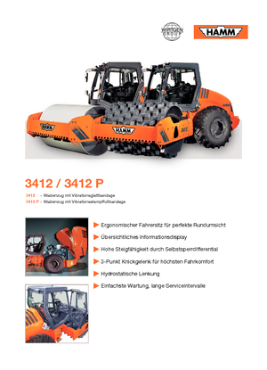 Valjci s jednim bubnjem Hamm 3412 V