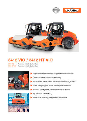 Valjci s jednim bubnjem Hamm 3412 HT-VIO