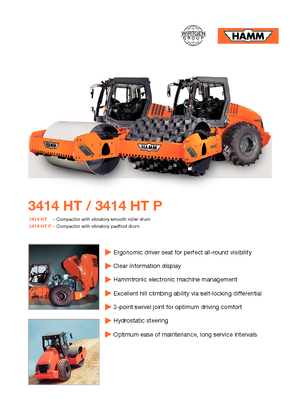 Valjci s jednim bubnjem Hamm 3414 HT-V