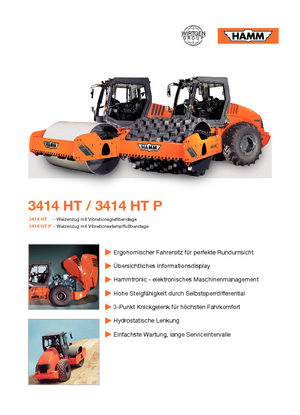 Valjci s jednim bubnjem Hamm 3414 HT-V