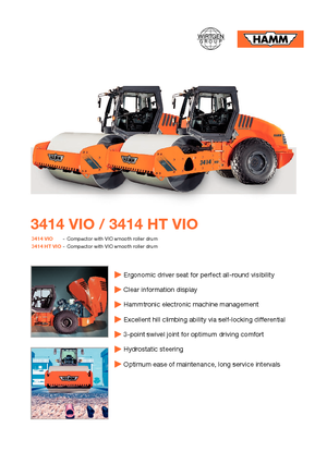 Valjci s jednim bubnjem Hamm 3414 HT-VIO