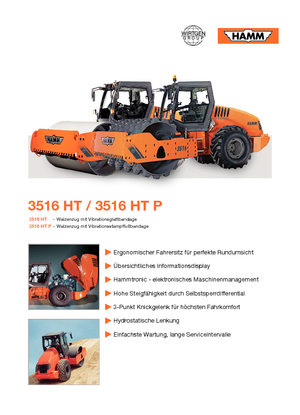 Valjci s jednim bubnjem Hamm 3516 HT-P
