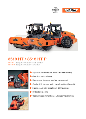 Valjci s jednim bubnjem Hamm 3518 HT-V