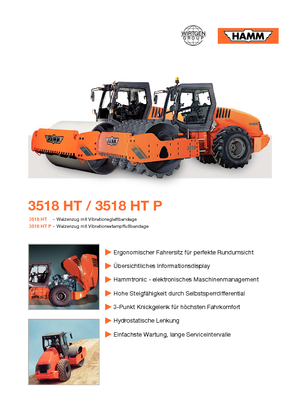Valjci s jednim bubnjem Hamm 3518 HT-V