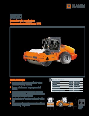 Valjci s jednim bubnjem Hamm 3520