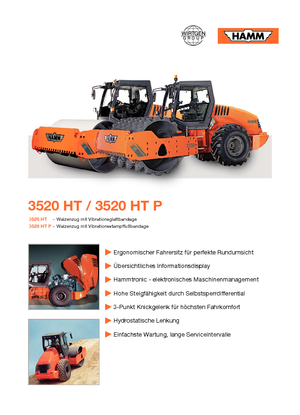 Valjci s jednim bubnjem Hamm 3520 HT-P