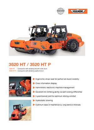 Valjci s jednim bubnjem Hamm 3520 HT-P