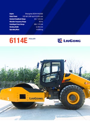 Valjci s jednim bubnjem Liugong 6114E 