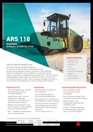 Valjci s jednim bubnjem Ammann ARS 110