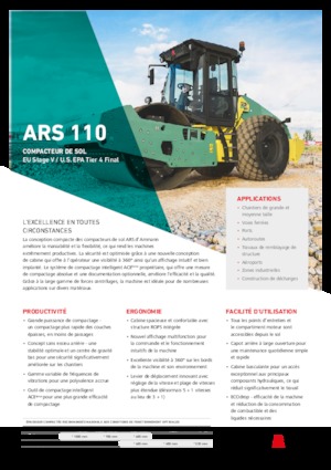 Valjci s jednim bubnjem Ammann ARS 110