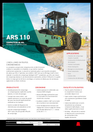 Valjci s jednim bubnjem Ammann ARS 110 PD