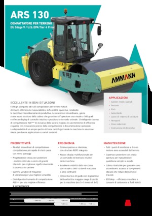 Valjci s jednim bubnjem Ammann ARS 130