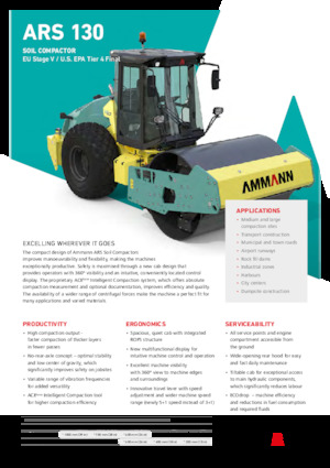 Valjci s jednim bubnjem Ammann ARS 130 PD