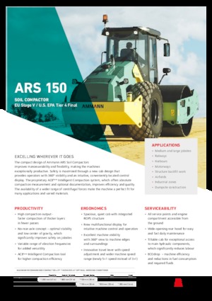 Valjci s jednim bubnjem Ammann ARS 150