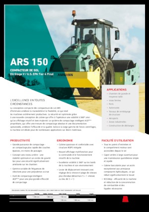 Valjci s jednim bubnjem Ammann ARS 150