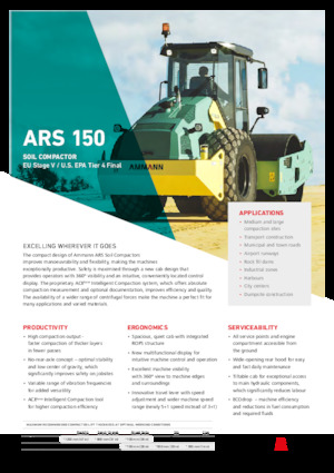 Valjci s jednim bubnjem Ammann ARS 150 PD
